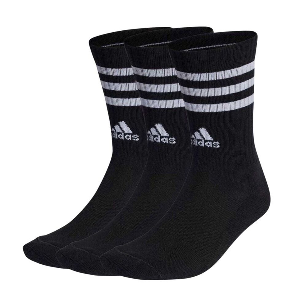 Adidas Unisex Adult Cushioned Crew Socks (Pack of 3) / Black